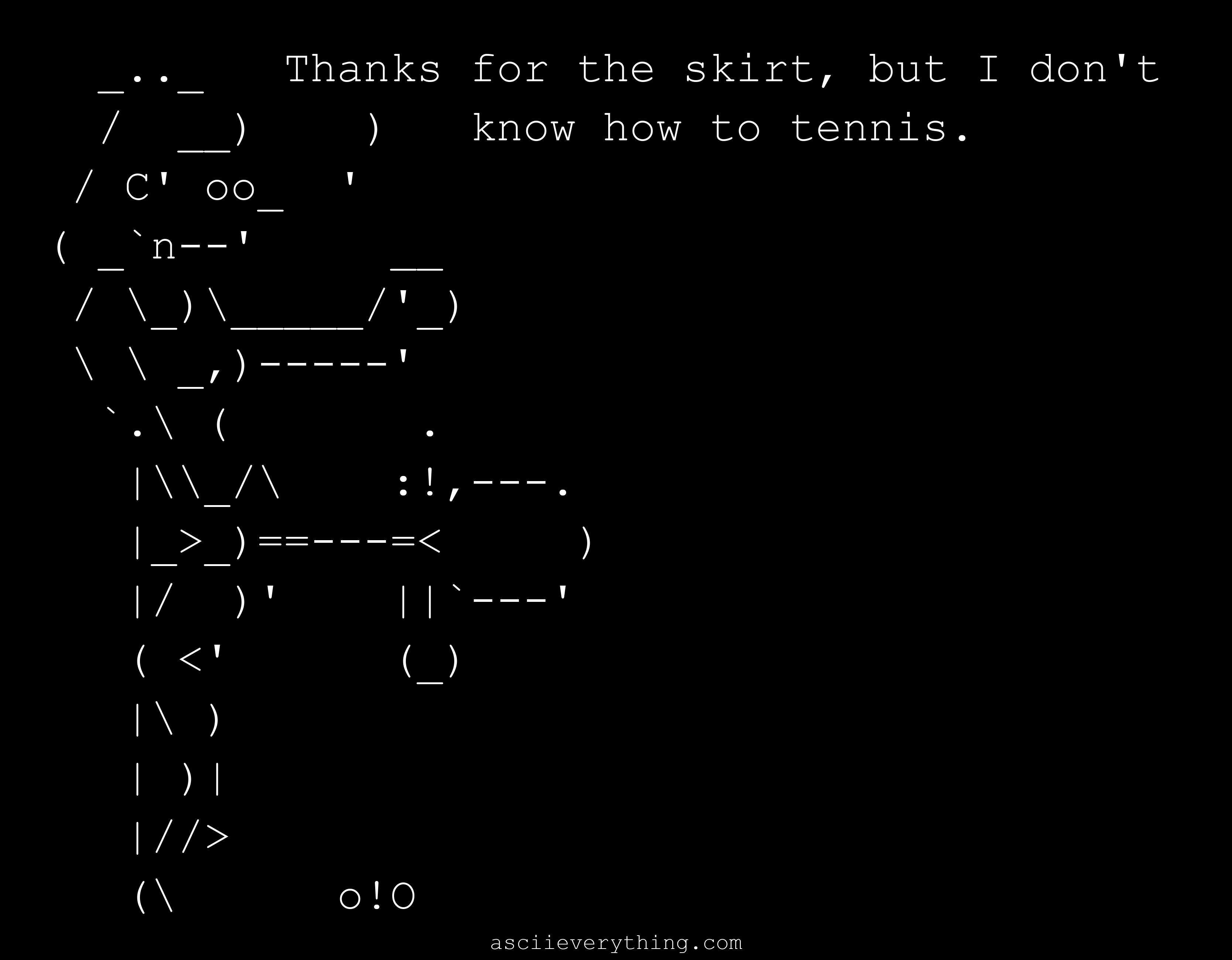 misc - Text Art Drawing misc - ASCII Art