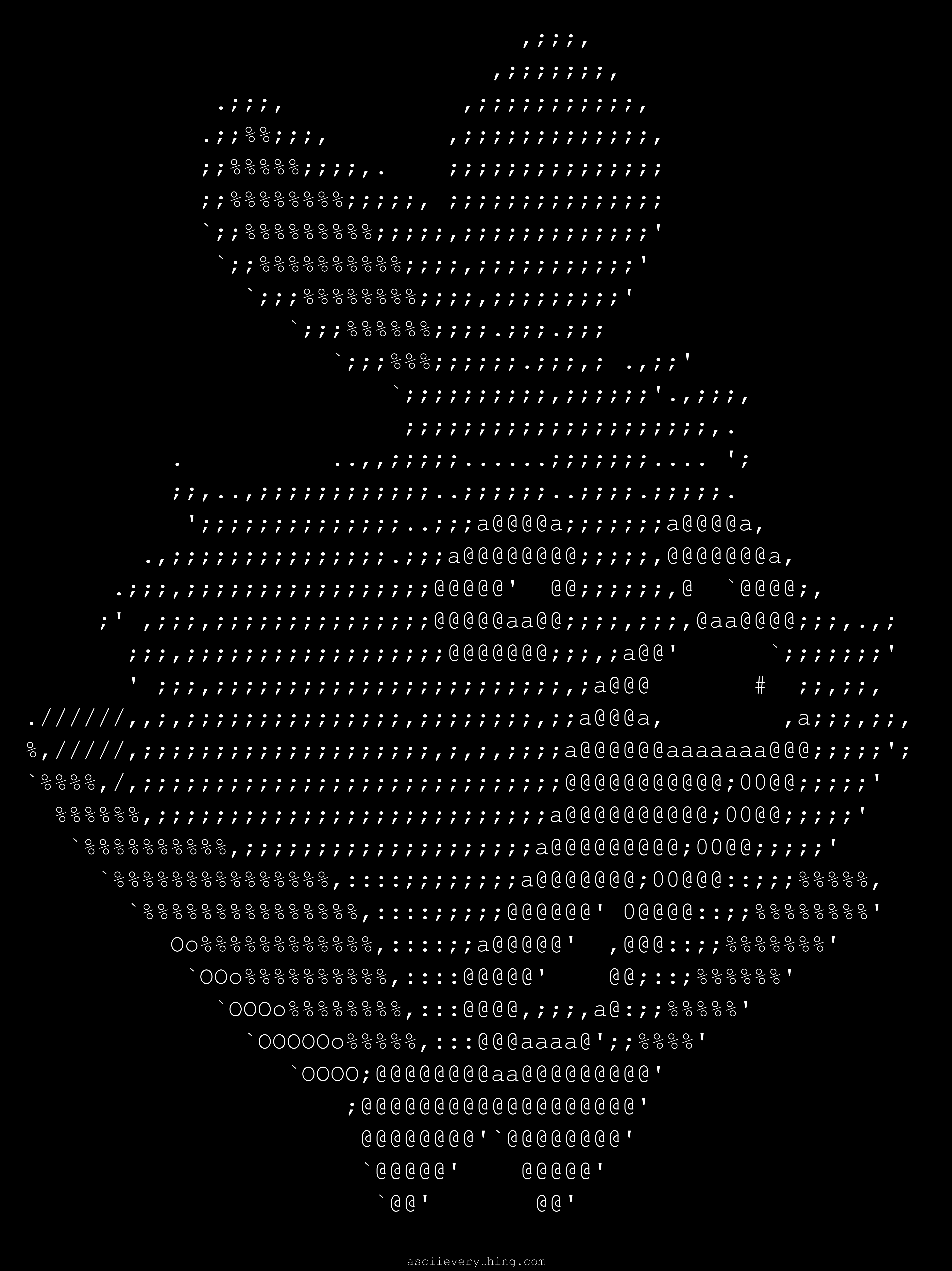 I'm late, I'm late for a very important date... - ASCII Art