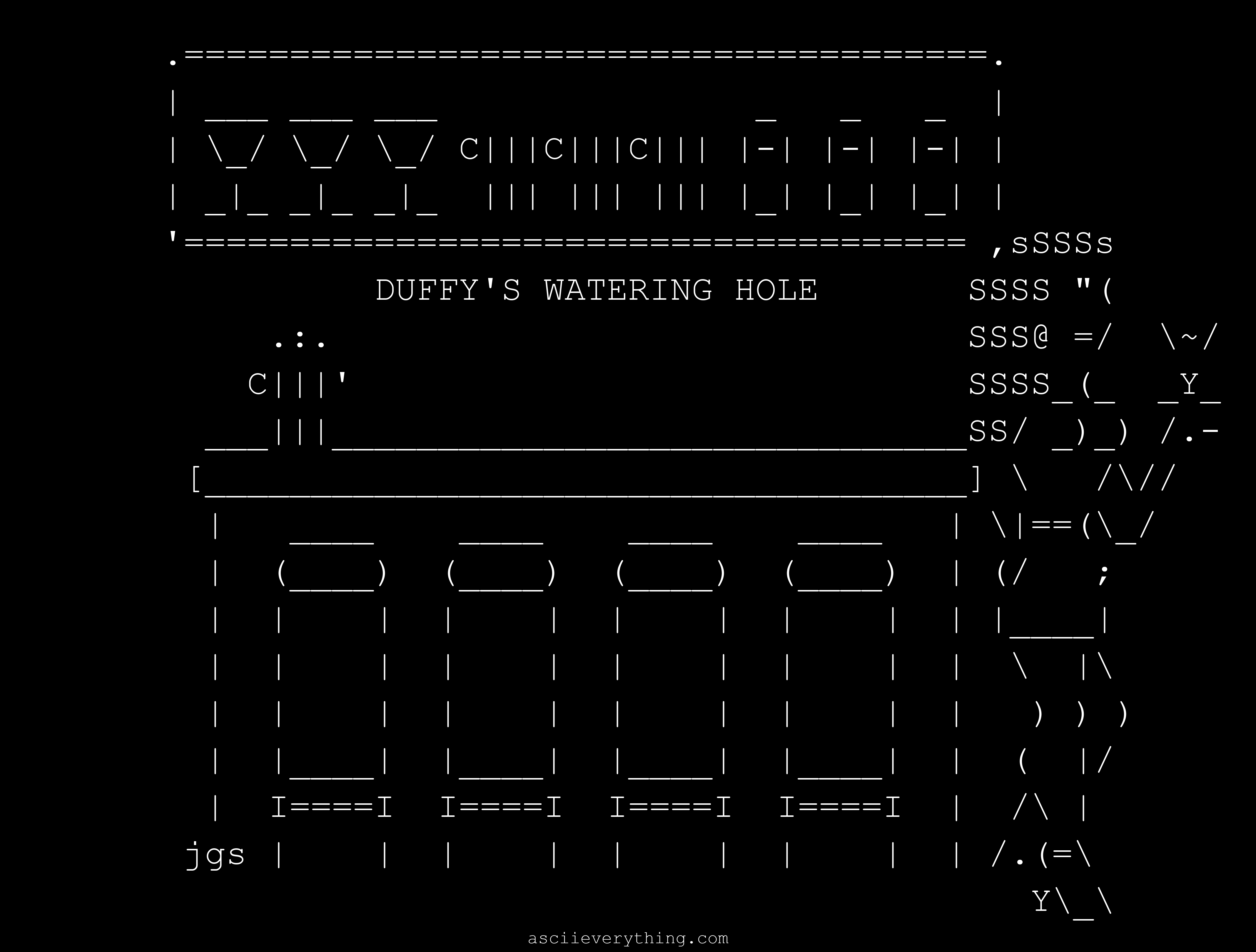 bar - ASCII Art
